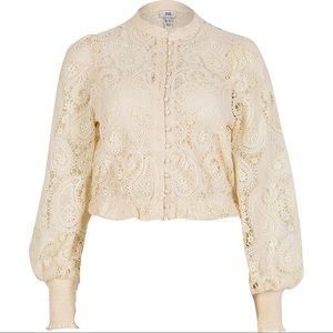 River Island Zimmermann inspired Crochet Lace Top